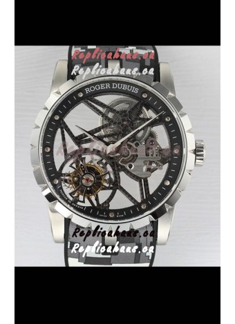Roger Dubuis Excalibur Spider Flying Tourbillon Skeleton Steel Casing 42MM 1:1 Mirror Swiss Watch