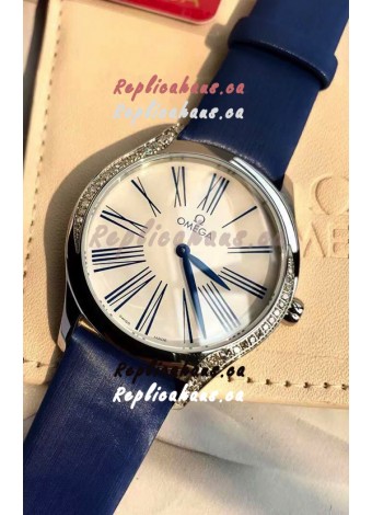 Omega De Ville Tresor Edition Swiss Quartz Watch 36MM Steel Casing White Dial