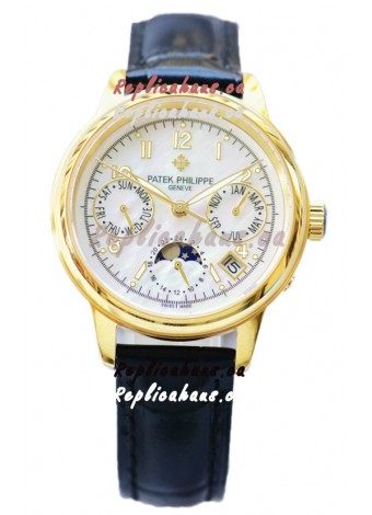 Patek Philippe Grand Complications Ladies First Perpetual Calendaer Yellow Gold Swiss Replica Watch 