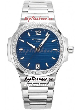 Patek Philippe Nautilus 7118 35MM 1:1 Stainless Steel Blue Dial 1:1 Superclone Watch 
