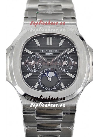 Patek Philippe Nautilus 5740 Perpetual Calendar Stainless Steel Grey Dial Swiss Replica Watch 