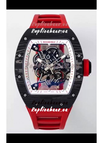 Richard Mille RM055 Black Carbon Casing 1:1 Superclone Genuine Tourbillon Watch 