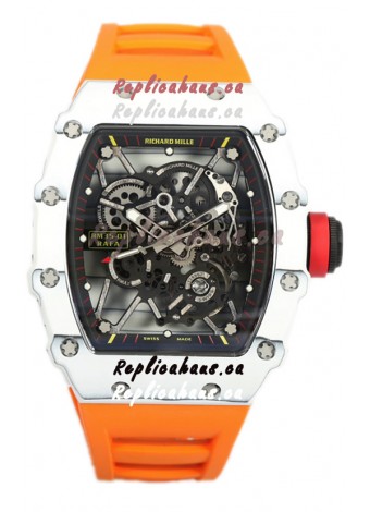 Richard Mille RM35-01 Rafael Nadal Carbon Fiber Casing with Genuine Tourbillon Super Clone Watch