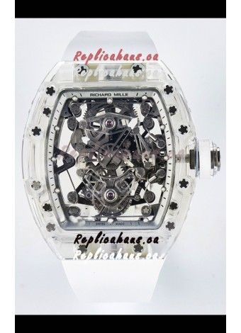 Richard Mille Super Clone 56-01 Transparent Sapphires Casing with Genuine Tourbillon Watch