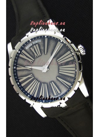 Roger Dubuis Excalibur Steel Case Grey Dial Swiss Replica Watch