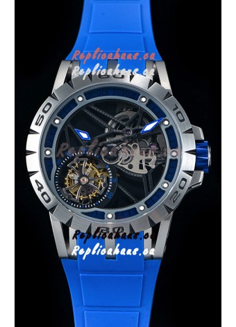 Roger Dubuis Excalibur Spider Flying Tourbillon Skeleton Titanium Casing 1:1 Mirror Swiss Watch