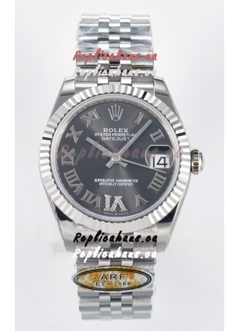 Rolex Super Clone Datejust ETA 2688 Movement 31MM Stainless Steel Case Grey Dial Watch