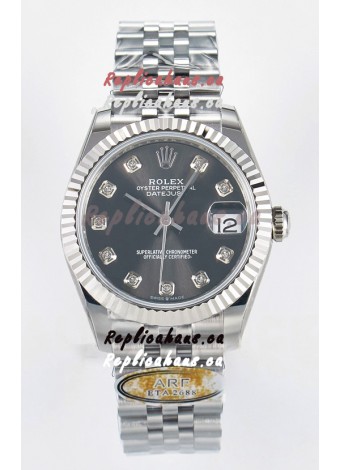 Rolex Super Clone Datejust ETA 2688 Movement 31MM Stainless Steel Case Grey Dial Watch
