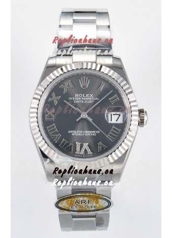 Rolex Super Clone Datejust ETA 2688 Movement 31MM Stainless Steel Case Grey Dial Watch