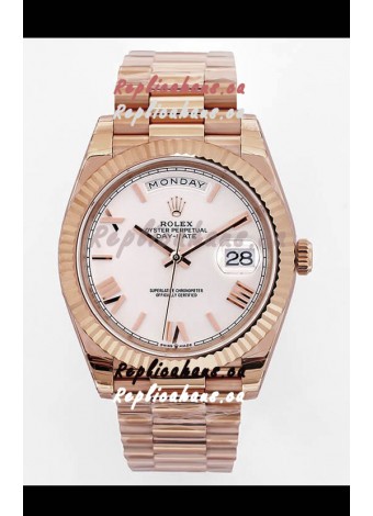 Rolex Day Date Presidential 18K Rose Gold Watch 40MM - Olive Green Dial 1:1 Mirror Quality