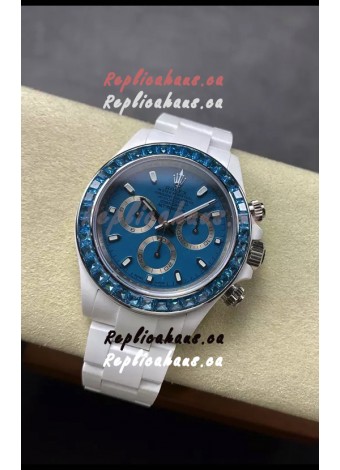Rolex Daytona AET Remould Dark Blue Dial Full Ceramic Strap Watch in Cal.4130 Movement