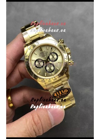 Rolex Cosmograph Daytona M126518 Yellow Gold Casing and Gold Dial Original Cal.4131 Movement