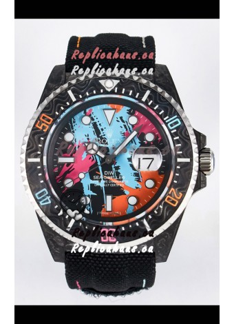 Rolex GMT Masters II Super Clone DiW Edition Swiss Replica Lightweight Carbon Casing Watch 