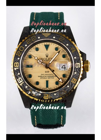 Rolex GMT Masters II Super Clone DiW Edition Swiss Replica Lightweight Carbon Casing Watch 