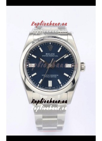 Rolex Oyster Perpetual REF#126000 36MM Swiss Movement Swiss Replica Blue Dial 904L Steel 1:1 Mirror Replica Watch