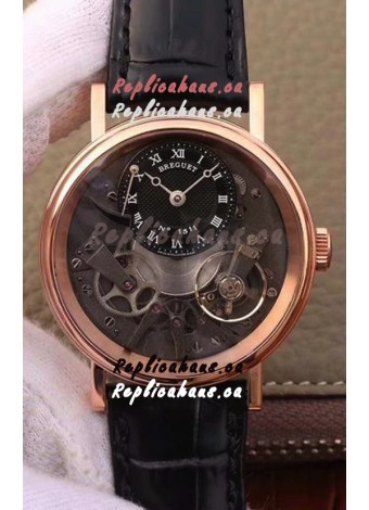 Breguet Tradition 7057BR/R9/9W6 Pink Gold Dual Tourbillon Swiss Replica Watch