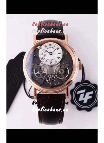 Breguet Tradition 7057BR/R9/9W6 Pink Gold Dual Tourbillon Swiss Replica Watch