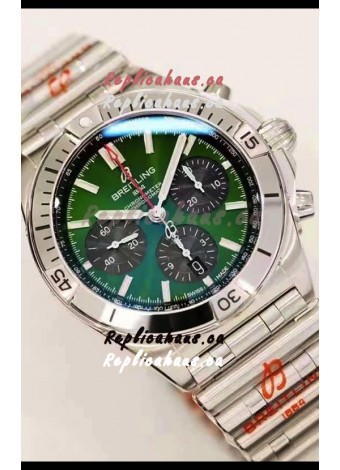 Breitling Chronomat B01 42 Edition Swiss 904L Steel Casing Green Dial 1:1 Mirror Replica Watch