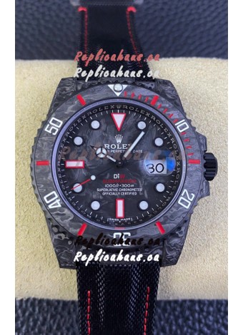 Rolex Submariner DiW Carbon Fiber Edition Swiss Replica Watch - 1:1 Mirror Replica