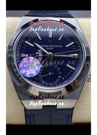 Vacheron Constantin Overseas Dual Time Stainless Steel 1:1 Mirror Swiss Replica Blue Dial