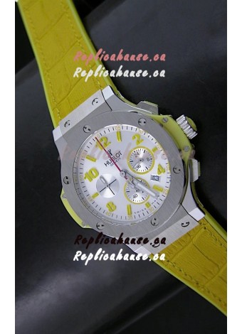 Hublot Big Bang Geneve Japanese Replica Watch in Aspen White Dial