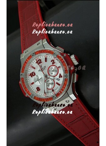 Hublot Big Bang Geneve Japanese Replica Watch in Aspen White Dial