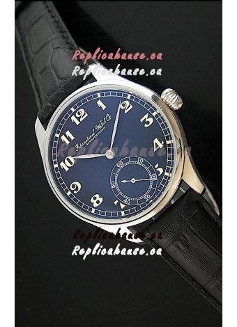 IWC Portuguese FA Jones Japanese Replica Watch in Black Dial
