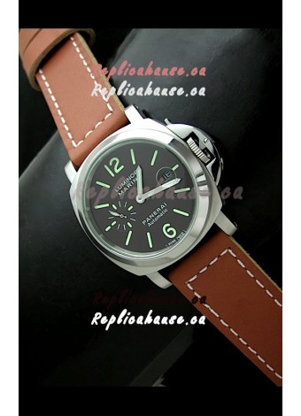 Panerai Luminor Marina Swiss Automatic Steel Watch in Black Dial