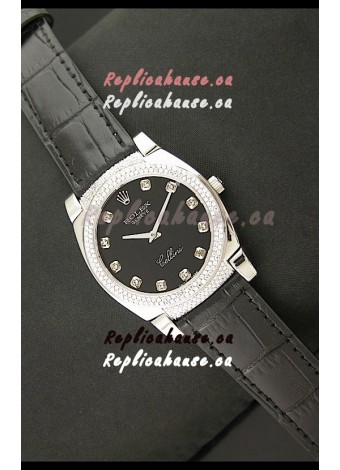 Rolex Cellini Japanese Replica Watch in Diamond Hour Markers