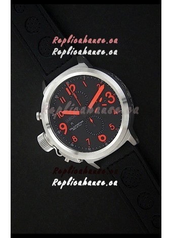 U-Boat Flightdeck Watch in Black Dial