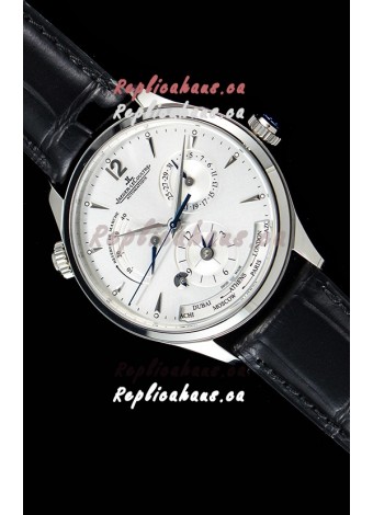 Jaeger LeCoultre Master Geographic Power Reserve 904L Steel Swiss Watch