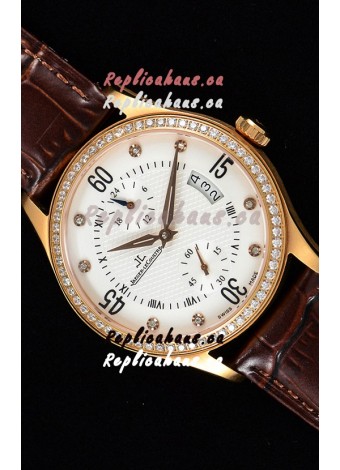 Jaeger LeCoultre Master Control Rose Gold Swiss Replica Watch 