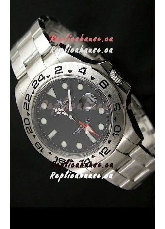 Rolex Explorer II Japanese Replica Automatic Black Steel Watch 43MM