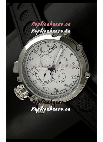 U-Boat Flightdeck Rattrapante Japanese Automatic Watch in Steel Casing