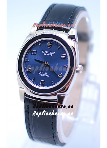 Rolex Cellini Cestello Ladies Swiss Watch All Blue