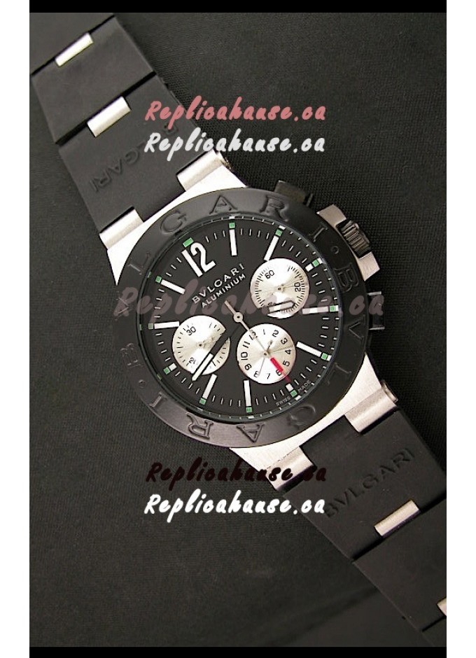 Bvlgari Diagono Titanium Japanese Automatic Replica Watch From Bvlgari RHCA 2014 135