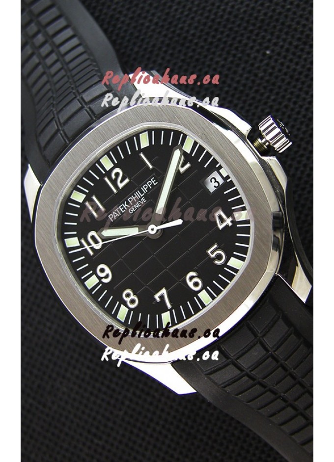 AAA Patek Philippe Aquanaut 5167A 001 Swiss Replica Watch Black Dial 1 1 Mirror Edition