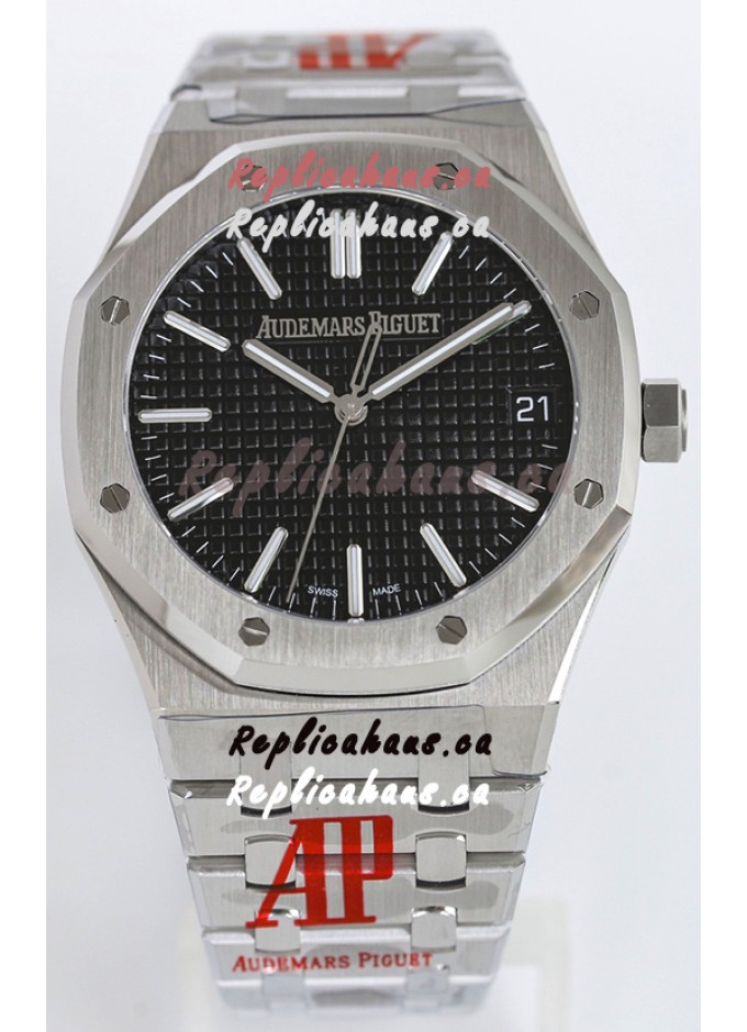 RHCADY4023 21 Audemars Piguet Royal Oak 15510 41MM Black Dial 904L Steel CALIBRE 4302 Movement 1 1 Mirror Replica