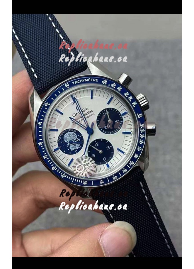 RHCAD89120 299605 Omega Speedmaster Professional Silver Snoopy 50th Anniversary Limited Edition Swiss Replica Watch