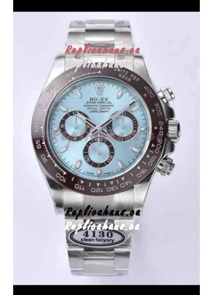 RHAUSCA202305 603 Rolex Cosmograph Daytona ICE Blue Dial Original Cal.4130 Movement 904L Steel Watch