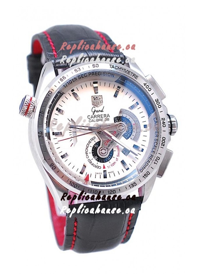 Tag Heuer Grand Carrera Calibre 36 Japanese Automatic Watch in White Dial Shipping From Canada for just 209 USD