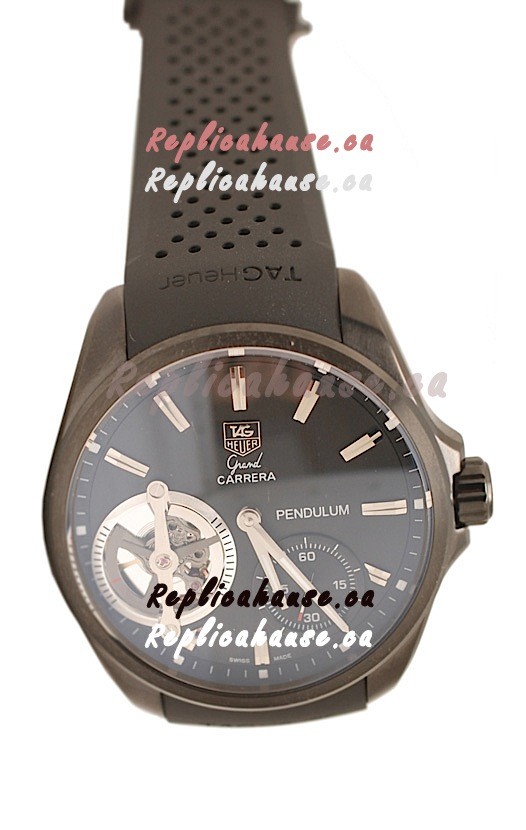 Tag Heuer Grand Carrera Pendulum Swiss Automatic Watch in Black