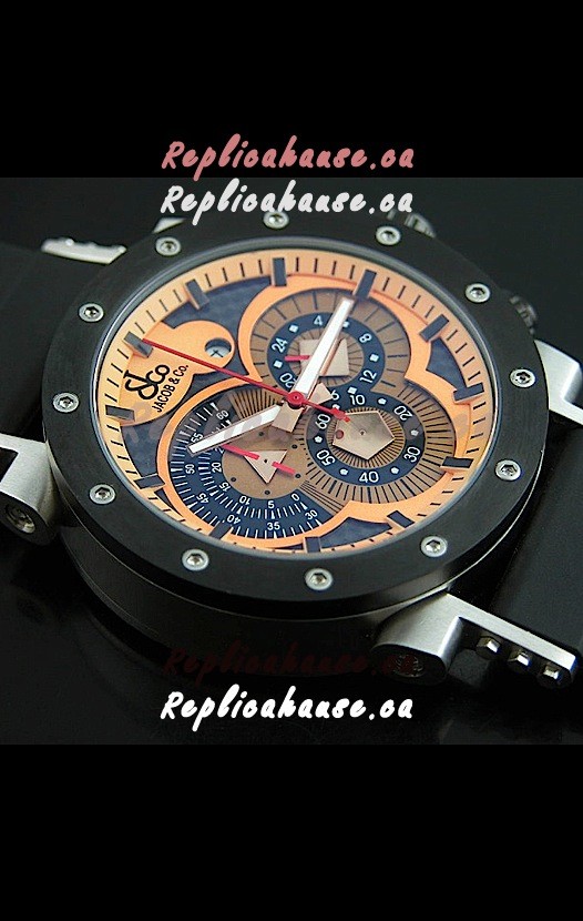 Jacob and Co. Manhattan Epic 2 Watch in Orange Dial Shipping From Canada for just 199 USD