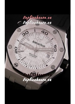 Audemars Piguet Royal Oak Scuba Swiss Watch in White Dial