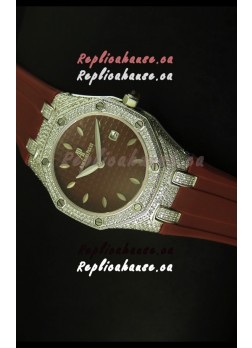Audemars Piguet Royal Oak Ladies Watch in Brown 