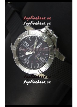 Ball Hydrocarbon Spacemaster Automatic Day Date Rubber Strap in Black Dial - Original Citizen Movement 