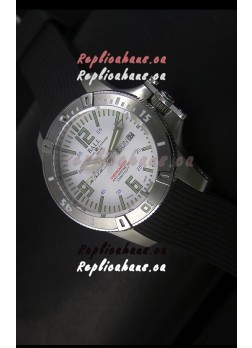 Ball Hydrocarbon Spacemaster Automatic Day Date Rubber Strap in White Dial - Original Citizen Movement 