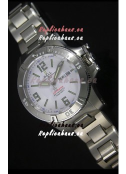 Ball Hydrocarbon Spacemaster Automatic Replica Day Date Watch in White Dial - Original Citizen Movement 