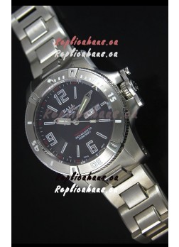Ball Hydrocarbon Spacemaster Automatic Replica Day Date Watch in Black Dial - Original Citizen Movement 