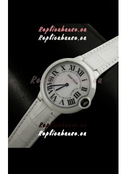 Cartier Ballon de Ladies Replica Watch in White Dial